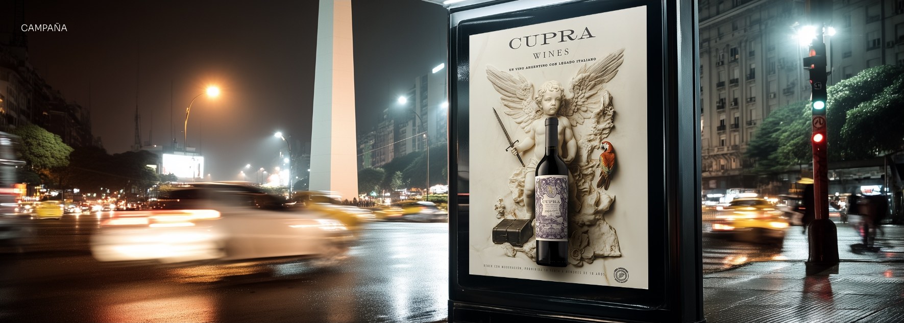 Campaña Cupra Wines — vía pública